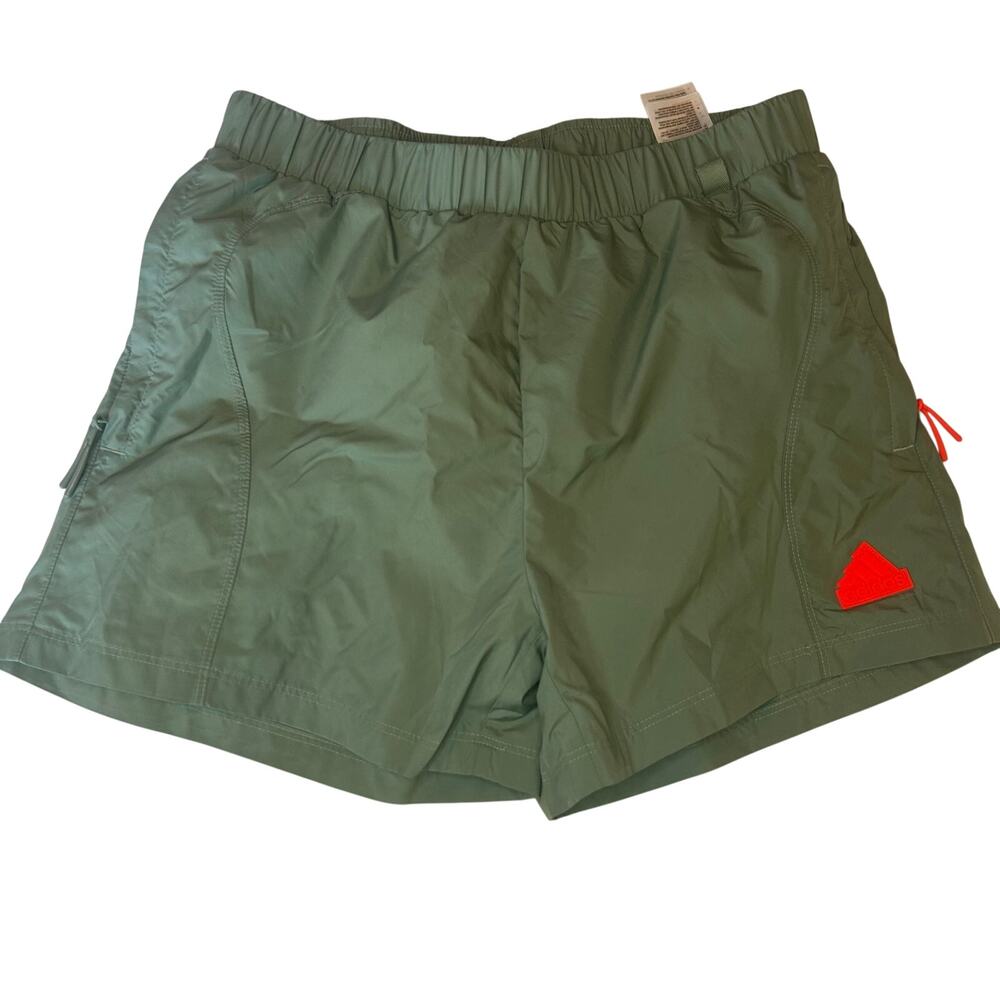Adidas olive green performance lightweight athletic shorts. Women’s S